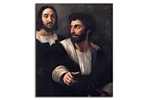 Reprodukcia na plátne Rafael - Self Portrait Dedicated to Paul Gauguin zs18455