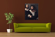 Reprodukcia na plátne Rafael - Self Portrait Dedicated to Paul Gauguin zs18455