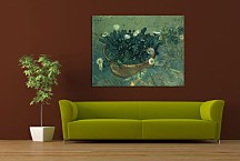 Still Life Bowl with Daisies zs18462 - Reprodukcia Vincent van Gogh