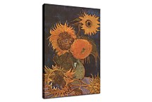 Still Life Vase with Five Sunflowers zs18468 - Reprodukcia Vincent van Gogh