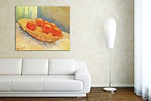 Still Life with Basket and Six Oranges zs18472 - Reprodukcia Vincent van Gogh