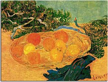Still Life with Oranges and Lemons with Blue Gloves zs18473 - Reprodukcia Vincent van Gogh