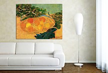 Still Life with Oranges and Lemons with Blue Gloves zs18473 - Reprodukcia Vincent van Gogh