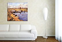 The Gleize Bridge over the Vigneyret Canal zs18485 - Reprodukcia Vincent van Gogh