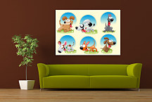 Obraz na stenu so zvieratkami zs24040