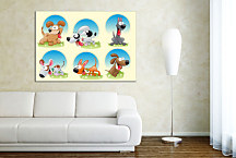 Obraz na stenu so zvieratkami zs24040