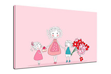 Obraz do detskej izby Ružový zs24054