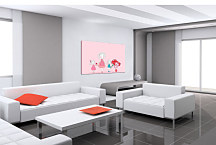 Obraz do detskej izby Ružový zs24054