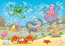 Obrazy pre deti Podmorský svet zs24061