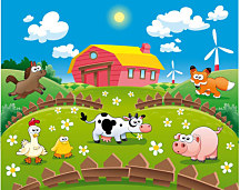 Obraz do detskej izby - Na farme zs24101