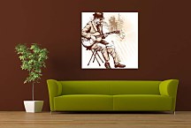 Retro obraz - Gitarista zs24102