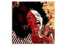 Obraz - Retro speváčka zs24123