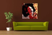 Obraz - Retro speváčka zs24123