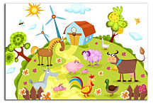 Detský Obraz na stenu - Na dvore zs24126