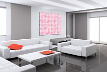 Ružový obraz do detskej izby zs24167