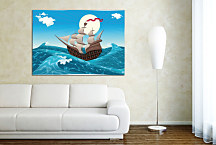 Obrazy pre deti - Loď na mori zs24187