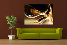 A obraz - Hnedý abstraktný zs24202