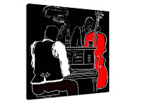 Retro obraz - Hudobníci zs24212