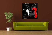 Retro obraz - Hudobníci zs24212