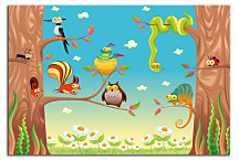 Detské obrazy - Lesné zvieratká zs24226