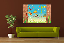 Detské obrazy - Lesné zvieratká zs24226