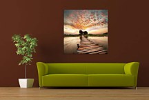 Obrazy Prírody - Drevený mostík zs24233