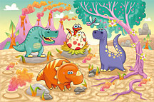 Detské obrazy - Dinosauri zs24234