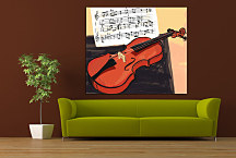Obraz Husle a Noty zs24274