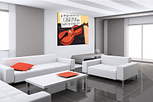 Obraz Husle a Noty zs24274