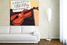Obraz Husle a Noty zs24274