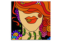 Obraz žena s vlasmi zs24310