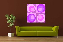 Retro Obraz Fialový zs24311