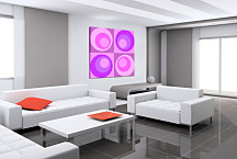 Retro Obraz Fialový zs24311