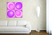 Retro Obraz Fialový zs24311