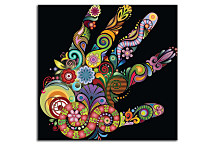 Retro Obraz Dlaň zs24317