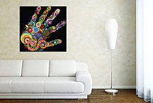 Retro Obraz Dlaň zs24317