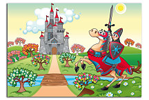 Obrazy pre chlapcov - Rytier a Hrad zs24337