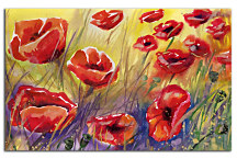 Kvety červené Obrazy zs24348