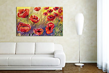 Kvety červené Obrazy zs24348