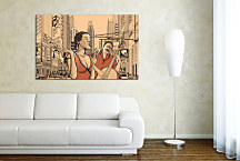 Obraz - Jazzová vokalistka a double bas zs24366