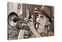 Obraz - Trúbkar v NY zs24369