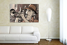 Obraz - Trúbkar v NY zs24369