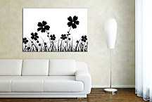 Obrazy čiernobiele Kvety zs24372