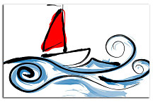 Do detskej izby Obraz - Loďka zs24383