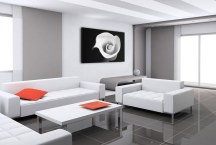 ciernobiely obraz - Kvet zs268