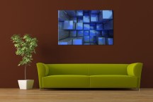 Modrý obraz na stenu zs3307