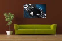 Obraz Modrý Abstraktný zs3312