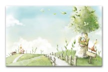 Obrazy do detskej izby - Rozprávková krajinka zs3376