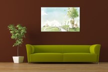 Obrazy do detskej izby - Rozprávková krajinka zs3376