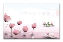 Obraz detský - Ružový svet zs3383